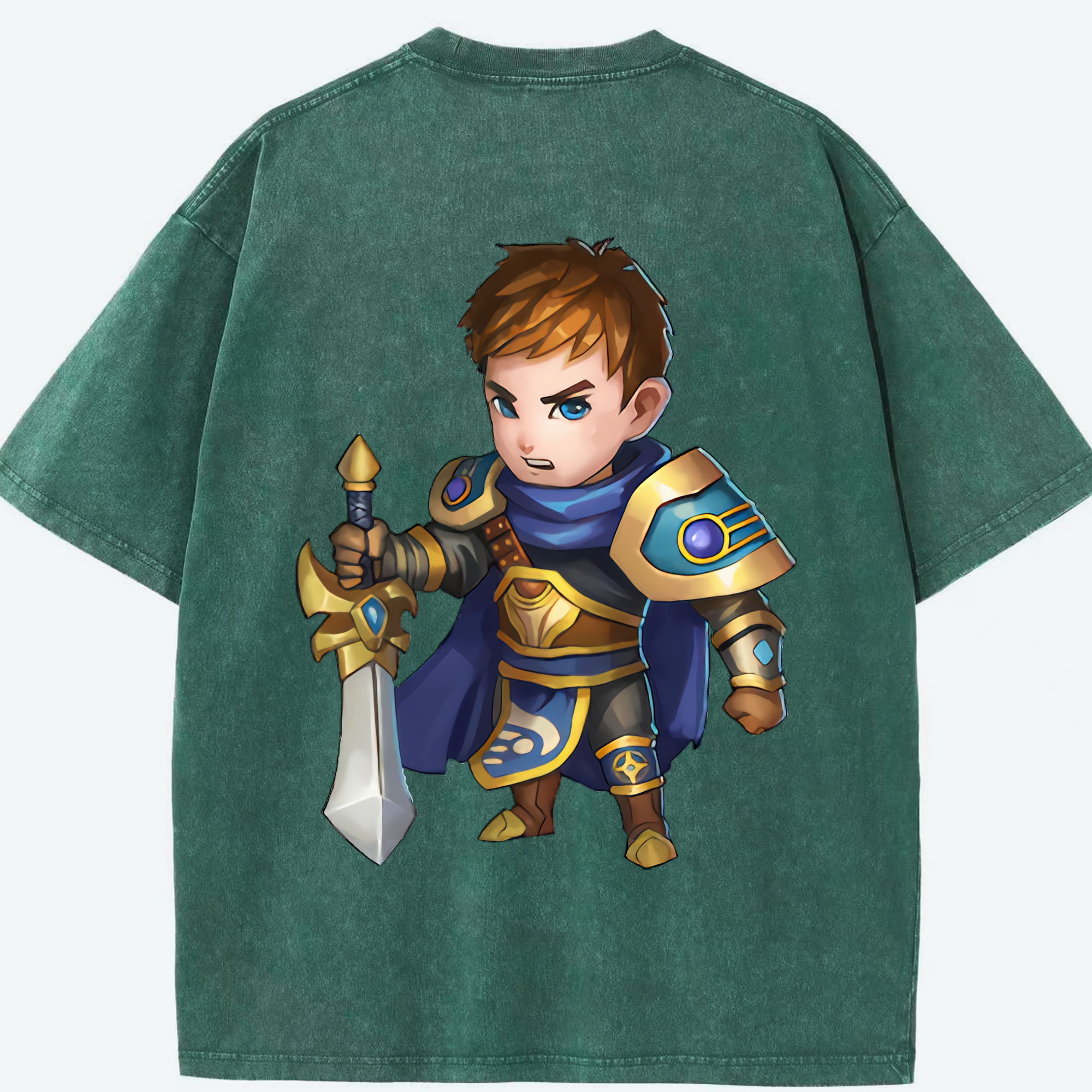 リーグ・オブ・レジェンド League of Legends LOL 綿100% ヴィンテージ風 半袖Tシャツ（背面プリント）